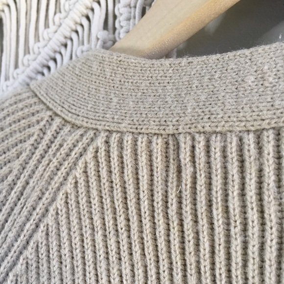 Vintage Yarnworks Cream V-Neck Button Cardigan - Picture 6 of 7